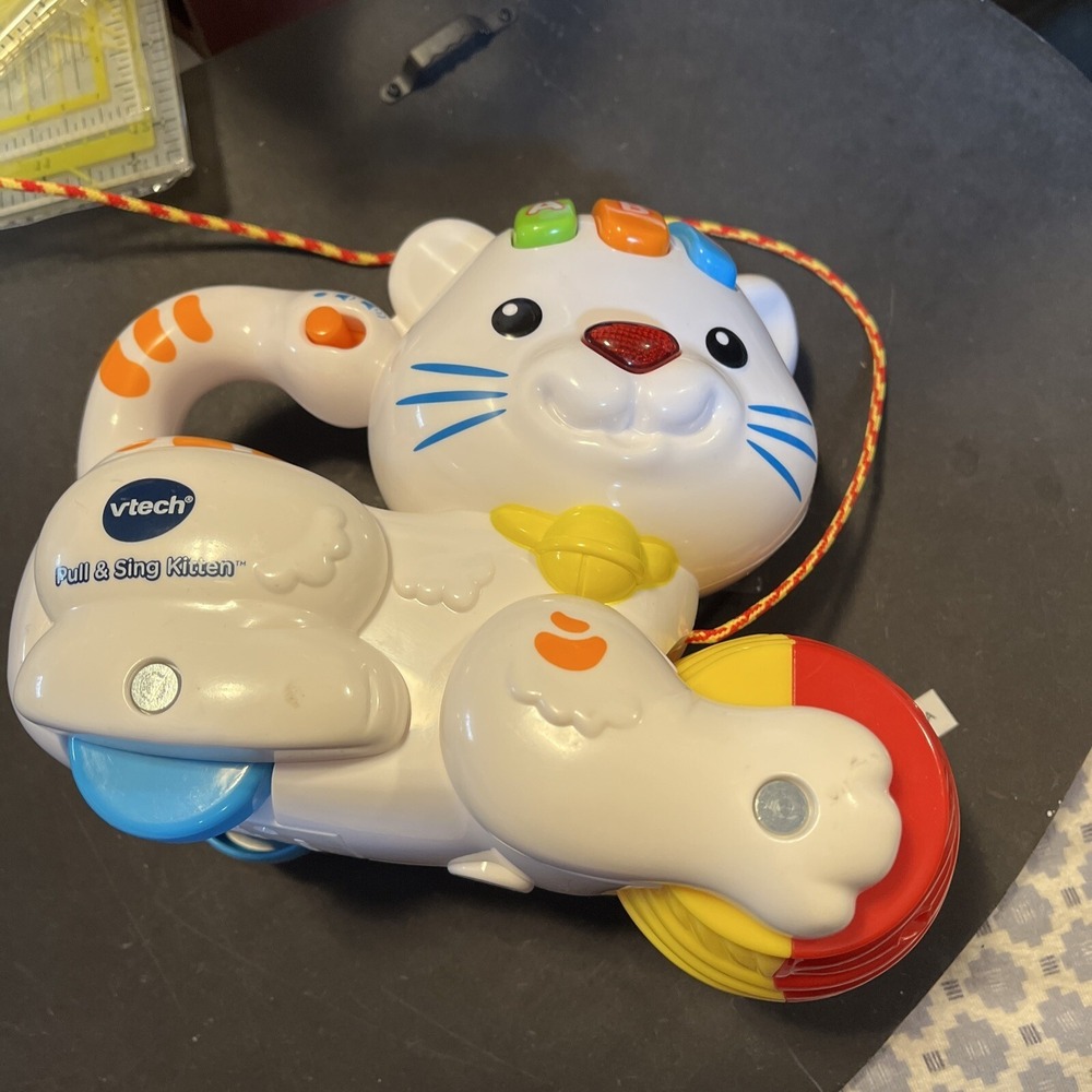 Vtech Pull & Sing Kitten 6-36 Months 30+ Songs Melodies Sound & Phrases, C1t